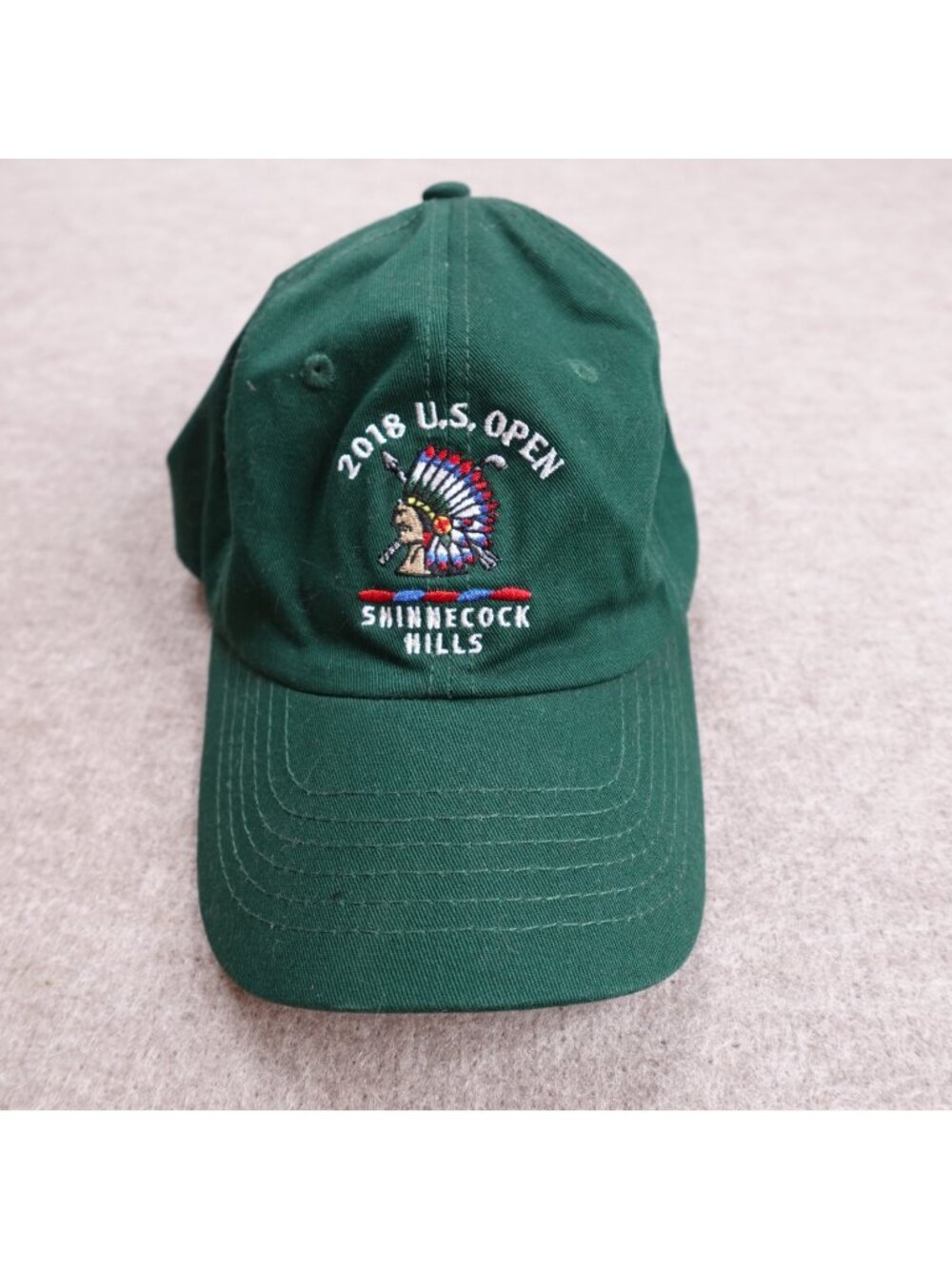 Shinnecock Hills Hat Green Cotton USGA Strapback US Open 2018